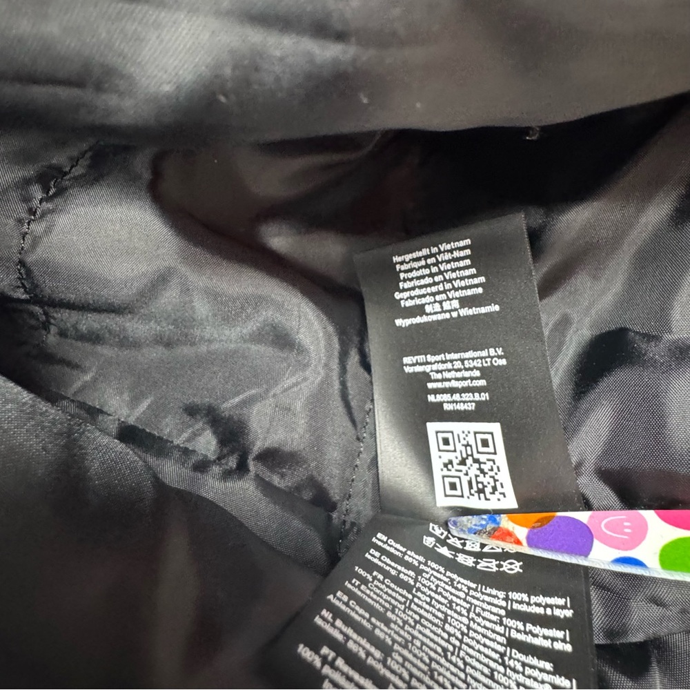 REV’it! Tornado 3 Jacket SZ L woman’s black padded weatherproof New without tags - Picture 7 of 16